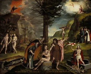 Eine Allegorie der Alten und Neuen Testamente