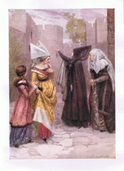 Erbarmt euch, alte Steine, jener zarten Kinder, die der Neid in euren Mauern eingekerkert hat (König Richard III.), aus Shakespeares sämtlichen Werken, veröffentlicht von George Harrap & Co Ltd, 1920er Jahre