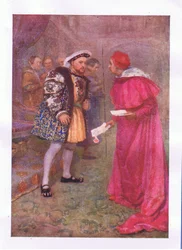Lies das? und dann zum Frühstück mit welchem Appetit du hast (König Heinrich VIII), aus Die vollständigen Werke von Shakespeare, veröffentlicht von George Harrap & Co Ltd, 1920er Jahre