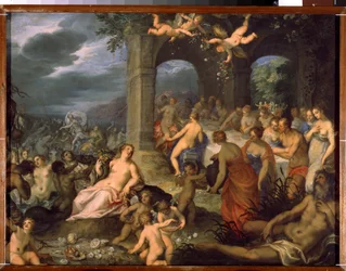 Das Fest der Götter, die Hochzeit von Peleus und Thetis