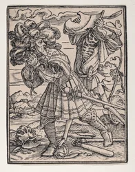 Der Graf, aus Der Totentanz, ca. 1526, veröffentlicht 1538