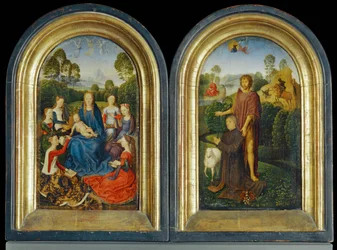 Diptychon von Jan Du Cellier, Bürger von Brügge