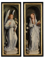 Rückseite eines Flügelpaares mit der Verkündigung