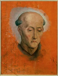 Studie für den Kopf des Heiligen Benedikt, gemalt für den Altar der Familie Morel aus Brügge