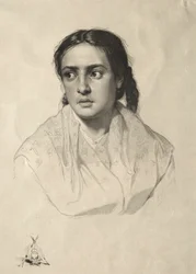 Kopf eines Mädchens, 1870