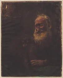 Alter Schøtt mit Hund