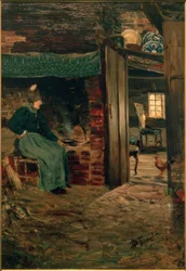 Die alte Sösk am Herd, Klockries