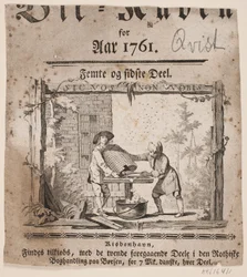 Titelvignette zu "Bii-Kuben für das Jahr 1761", V Teil