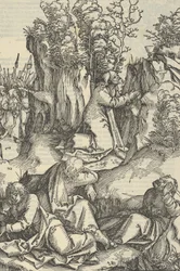 Die Agonie im Garten aus Speculum passionis domini nostri Ihesu Christi
