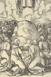 Die Himmelfahrt Christi, aus Speculum passionis domini nostri Ihesu Christi (1507)