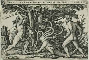 Herkules und die Hydra, aus Die Arbeiten des Herkules