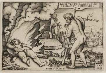 Der Tod des Herkules, aus Die Arbeiten des Herkules