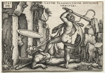 Herkules tötet den Riesen Cacus