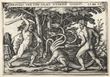 Die Arbeiten des Herkules: Herkules tötet die lernäische Hydra