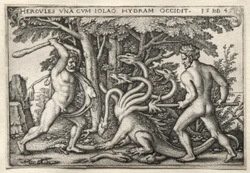 Die Arbeiten des Herkules: Herkules tötet die lernäische Hydra