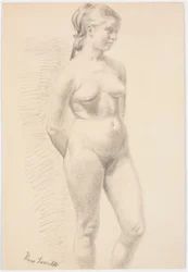 Stehendes weibliches Modell