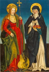 Die Heiligen Margareta und Ottilia - Inzigkofener Altar