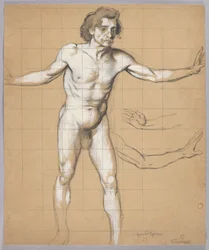 Männlicher Akt - Studie zur Figur des Siegfried