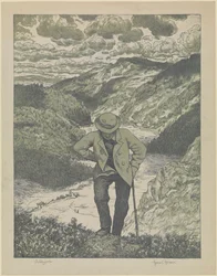Der Wanderer (Meisterblatt)