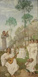Ostertriptychon: Gefilde der Seligen (Das Paradies)