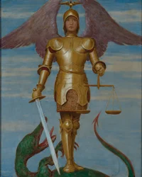 September (St. Michael als Seelenwäger)