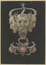 Drei Satyrmasken