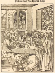 Maria Magdalena wäscht die Füße Christi