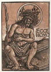 Der Schmerzensmann auf dem Kreuz sitzend, ca. 1522