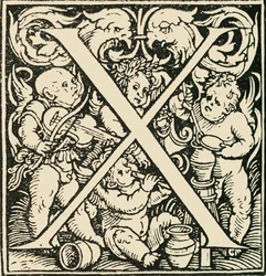 X - Ein Alphabet von Hans Weiditz, um 1520-1521, 1908
