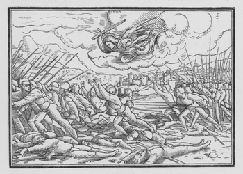 Ein Engel zerstört das assyrische Heer, 2 Chroniken XXXII, 21