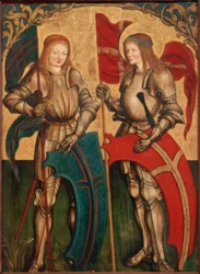 Die Heiligen Georg und Mauritius