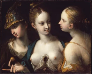 Pallas Athene, Venus und Juno