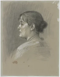 Porträt von Klara Bruckmann