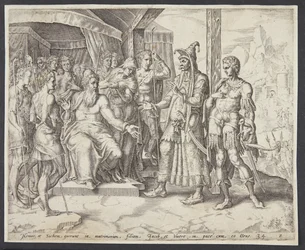 Hamor und Sichem bitten Jakob um Dinas Hand zur Ehe