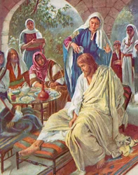 Maria salbt Jesus, Matthäus, 26, 7