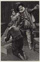 Petruchio begann erneut zu toben und sagte, die Mütze sei in einer Schüssel geformt