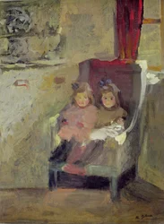 Die Töchter des Künstlers, um 1906-7