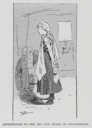 Lehrling in der Kunst und dem Handwerk der Kettenherstellung