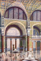 Tepidarium der Caracalla-Thermen in seiner ursprünglichen Schönheit