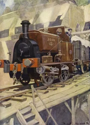 Kleine Tanklokomotive (Satteltank)