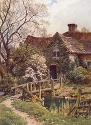 Ein altes Cottage in der Nähe von Ockley
