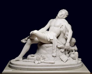 Der schlafende Faun, modelliert 1864, geschnitzt um 1870