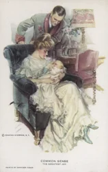 Gesunder Menschenverstand - die größte Freude: Paar mit ihrem Baby