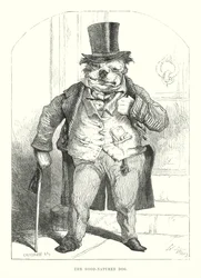 Lustige Hunde: Der gutmütige Hund (Gravur)