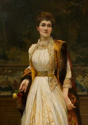 Porträt von Lady Ida Lumley, Viscountess Newport, später Countess of Bradford
