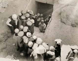 Schließen des Grabes von Tutanchamun, Tal der Könige, Februar 1923