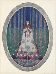 Die Tochter des Marschkönigs. Sie war wieder eine schöne Jungfrau.