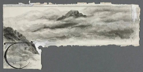 Landschaft mit Nebel