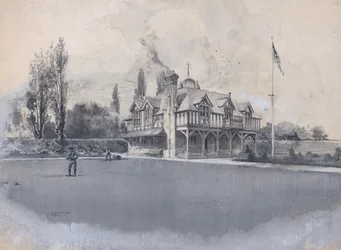 Der Athletik-Club in Bowling Green, ca. 1900