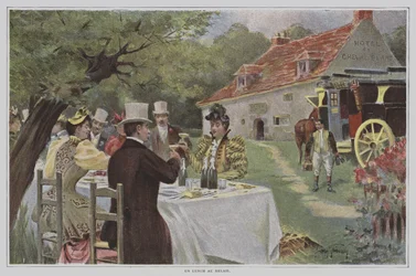 Un Lunch au Relais (Ein Mittagessen im Straßenrestaurant)
